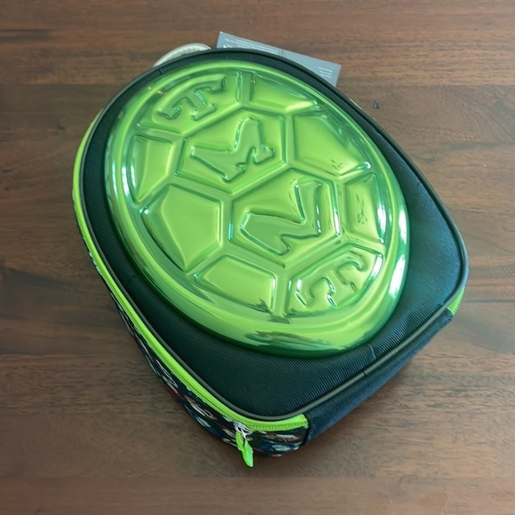 Nickelodeon Kids' Lunch Bag – TMNT black green zipper insulated childcare New OS - Picture 2 of 5